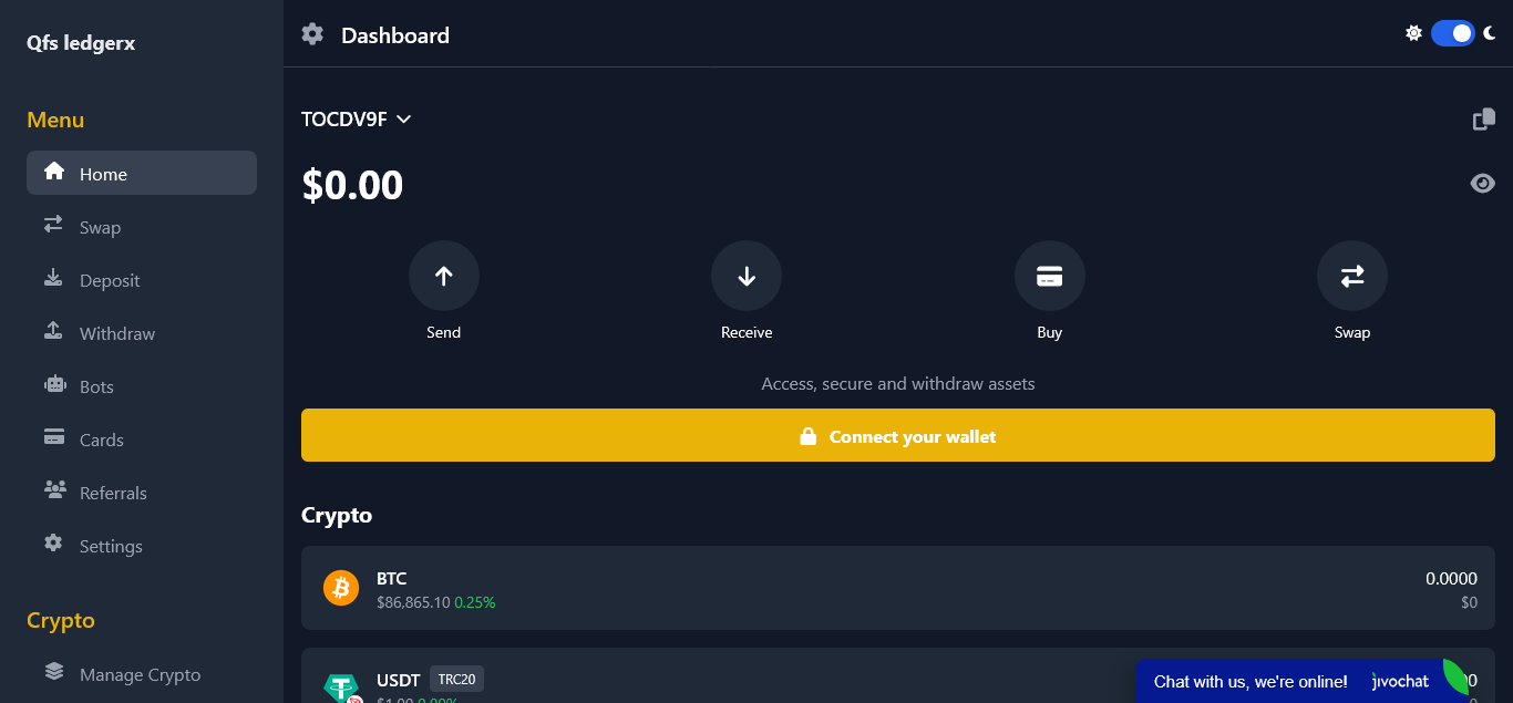 QFS - Secure Cryptocurrency Wallet Script with Full Features and Easy Setup